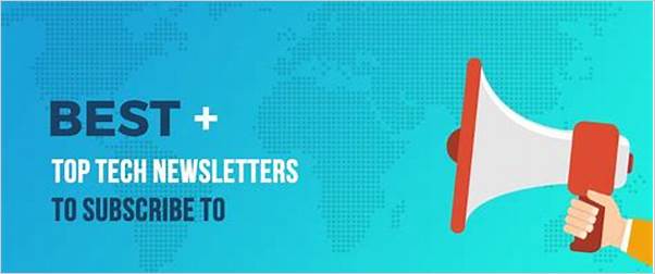 Best tech newsletters infographic