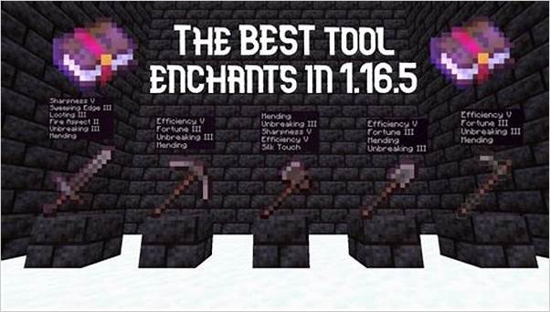 Best enchantments for tools